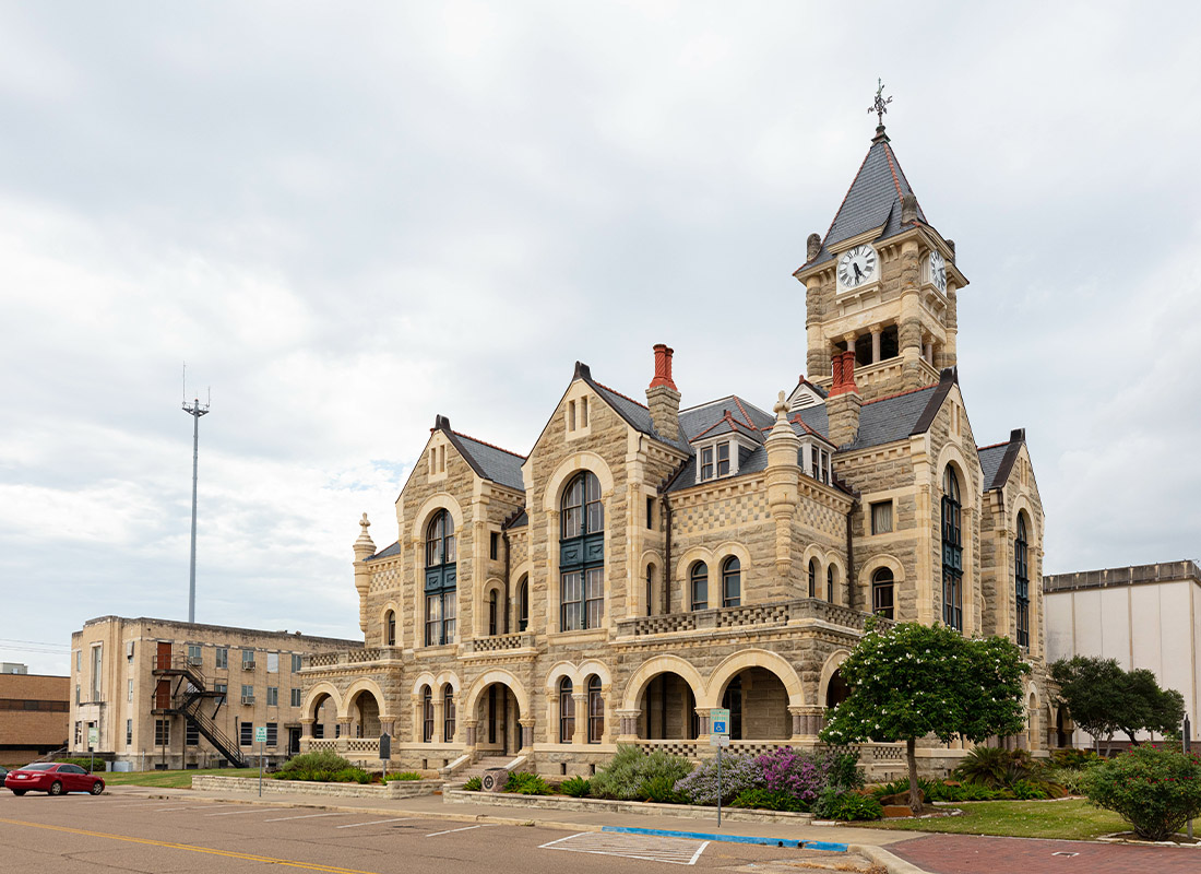 Victoria, TX - Street View of the Victoria County Courthouse in Victoria, Texas